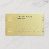シンプルな専門のモダンな金ゴールドの署名の紫外線マット 名刺 (正面)