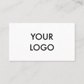 シンプルな専門の最小主義のロゴ 名刺 (裏面)