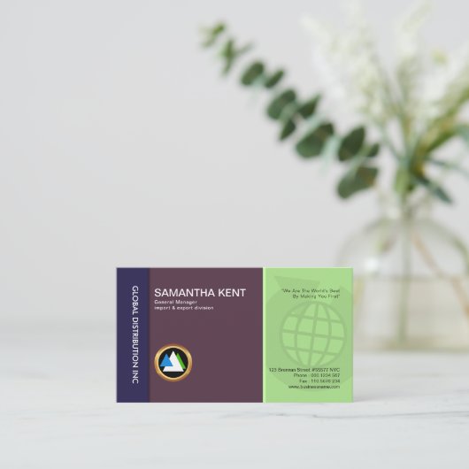 シンプルな専門の簡潔な動的全体的な輸入高 名刺 (スタンド正面)