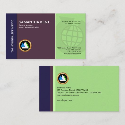 シンプルな専門の簡潔な動的全体的な輸入高 名刺 (正面/裏面)