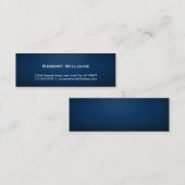 シンプルな専門の細い名刺 スキニー名刺 (正面/裏面)