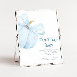 シンプルな少年のかぼちゃ Don't Say Baby サイン