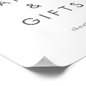 シンプルな山のカード＆ギフトサイン ポスター (角)