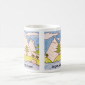 シンプルな山の風景 コーヒーマグカップ (中央)