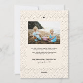 シンプルな常緑のホリデー フォト カード 5x7 (裏面)