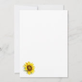 シンプルな幾何学模様のゴールドひまわり セーブザデート (裏面)