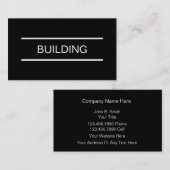 シンプルな建築者の名刺 名刺 (正面/裏面)