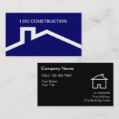 シンプルな建設業カード 名刺 (正面/裏面)