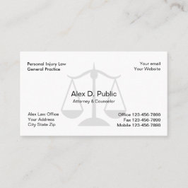 シンプルな弁護士の名刺 名刺