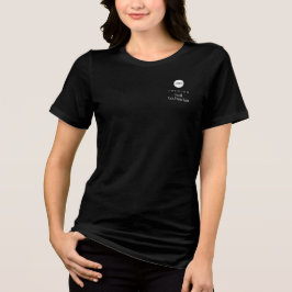 シンプルな従業員名ロゴ ネイル技術者 ブラック トライブレンドＴシャツ