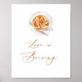 シンプルな愛が育まれる ブライダルシャワー ポスター (正面)