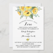 シンプルな愛の挙式　ひまわり 招待状 (正面)