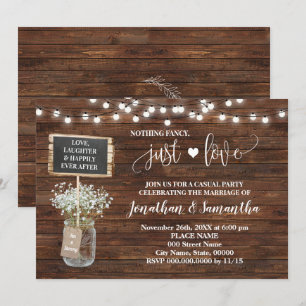 シンプルな愛の挙式 ウエスタンスタイルの招待状 セーブザデート