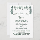 シンプルな愛の挙式 ユーカリ 招待状 (正面)