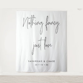 シンプルな愛の結婚式バックドロップ タペストリー