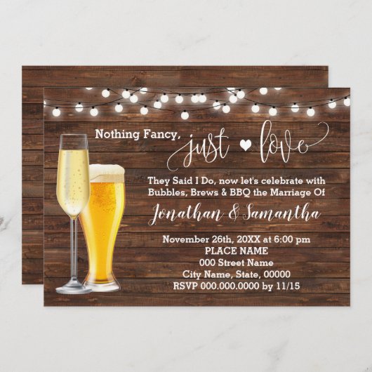 シンプルな愛の誓いの招待状 セーブザデート (正面/裏面)