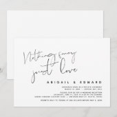 シンプルな愛の誓い, ふたりの結婚式 招待状 (正面/裏面)