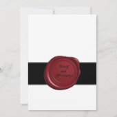 シンプルな愛の誓い　エロープメント　ペン＆インクウェル 招待状 (裏面)