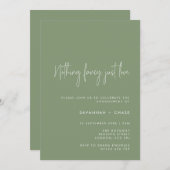 シンプルな愛の誓い パーティー 招待状 (正面/裏面)