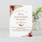 シンプルな愛の逃避行 パンパスグラス 招待状 (スタンド正面)