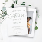 シンプルな愛を込めたミニマルウェディング 招待状