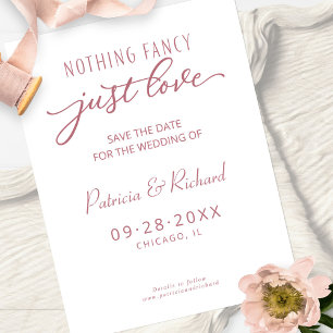 シンプルな愛 結婚式 セーブ・ザ・デート ポストカード