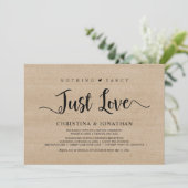 シンプルな愛、自然な木、ふたりだけの結婚式 招待状 (スタンド正面)