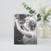 シンプルな感謝を伝える結婚式のポストカード ポストカード (スタンド正面)