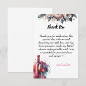 シンプルな感謝カード サンキューカード (正面/裏面)