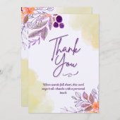 シンプルな感謝カード サンキューカード (正面/裏面)