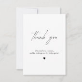 シンプルな感謝カード サンキューカード (正面)