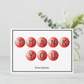 シンプルな感謝カード サンキューカード (スタンド正面)