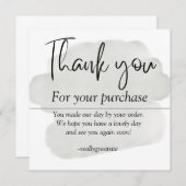 シンプルな感謝カード サンキューカード (正面/裏面)