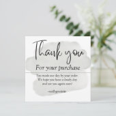 シンプルな感謝カード サンキューカード (スタンド正面)