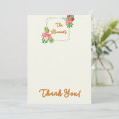 シンプルな感謝カード サンキューカード (スタンド正面)