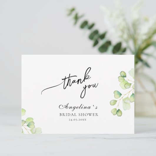 シンプルな感謝カード サンキューカード (スタンド正面)