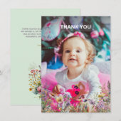 シンプルな感謝カード サンキューカード (正面/裏面)