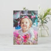 シンプルな感謝カード サンキューカード (スタンド正面)