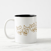 シンプルな戯曲マスク ツートーンマグカップ (左)