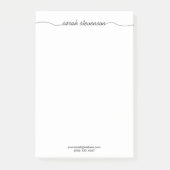 シンプルな手書きの原稿のタイポグラフィのプロフェッショナル ポストイット (正面)