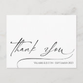 シンプルな手書きの感謝のポストカード ポストカード (正面)