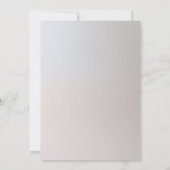 シンプルな手書きカリグラフィー シャイマーリー シルバー 招待状 (裏面)