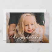 シンプルな手書きスクリプト写真 シーズンカード (正面)