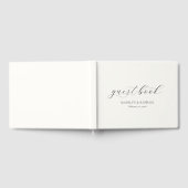シンプルな手書き文字の結婚式 ゲストブック (全面)