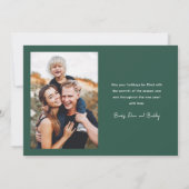 シンプルな手書き文字の2枚の写真 シーズンカード (裏面)