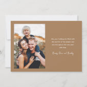 シンプルな手書き文字の2枚写真 シーズンカード (裏面)