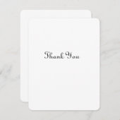 シンプルな手書き結婚式感謝カード サンキューカード (正面/裏面)