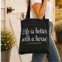 シンプルな手書き風の馬モチーフカスタムデザイン