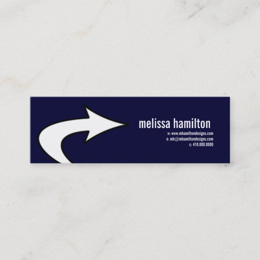 シンプルな接触カード コーリングカード (正面)