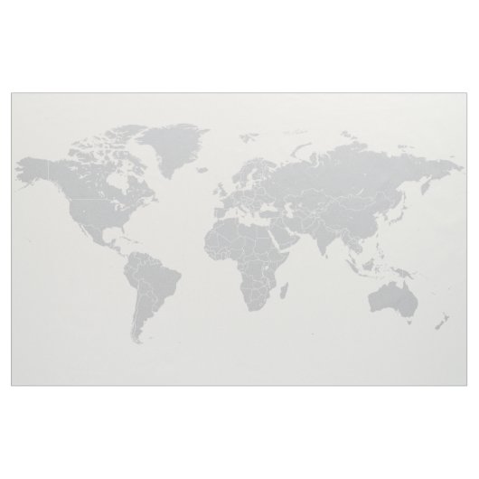 シンプルな政治世界地図の生地の壁掛け ファブリック (ヤード)